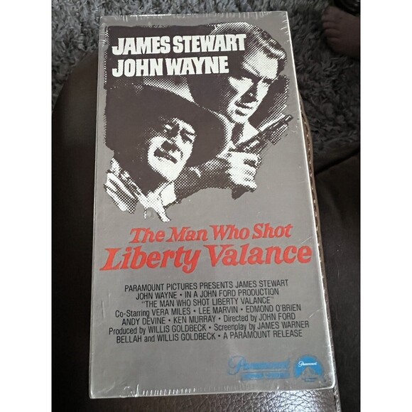 The Man Who Shot Liberty Valance VHS SEALED Watermarks Paramount NO BARCODE 1979 - Picture 8 of 8
